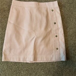 Ann Taylor Light Pink Skirt with Button Accents